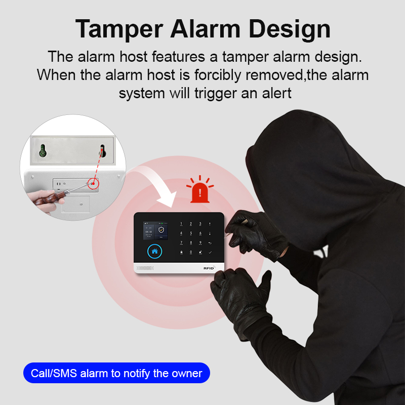 Sistema de alarme WiFi GSM par - Home Security Front Door Camera avaliação e preço
